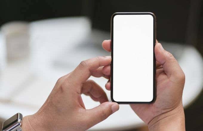 White screen iPhone 