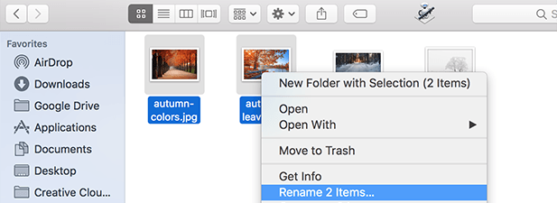 How to batch rename files on your Mac