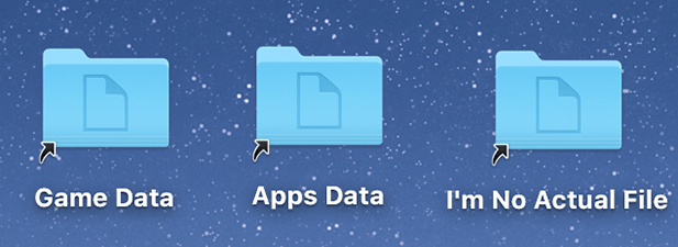 Symbolic links on Mac desktop