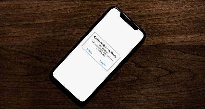 How to fix “Unable to verify server ID” error on iPhone or iPad