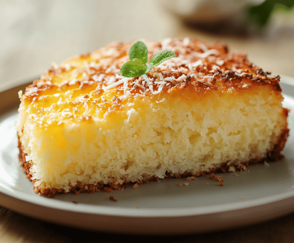 Fluffy & Moist Coconut Cake