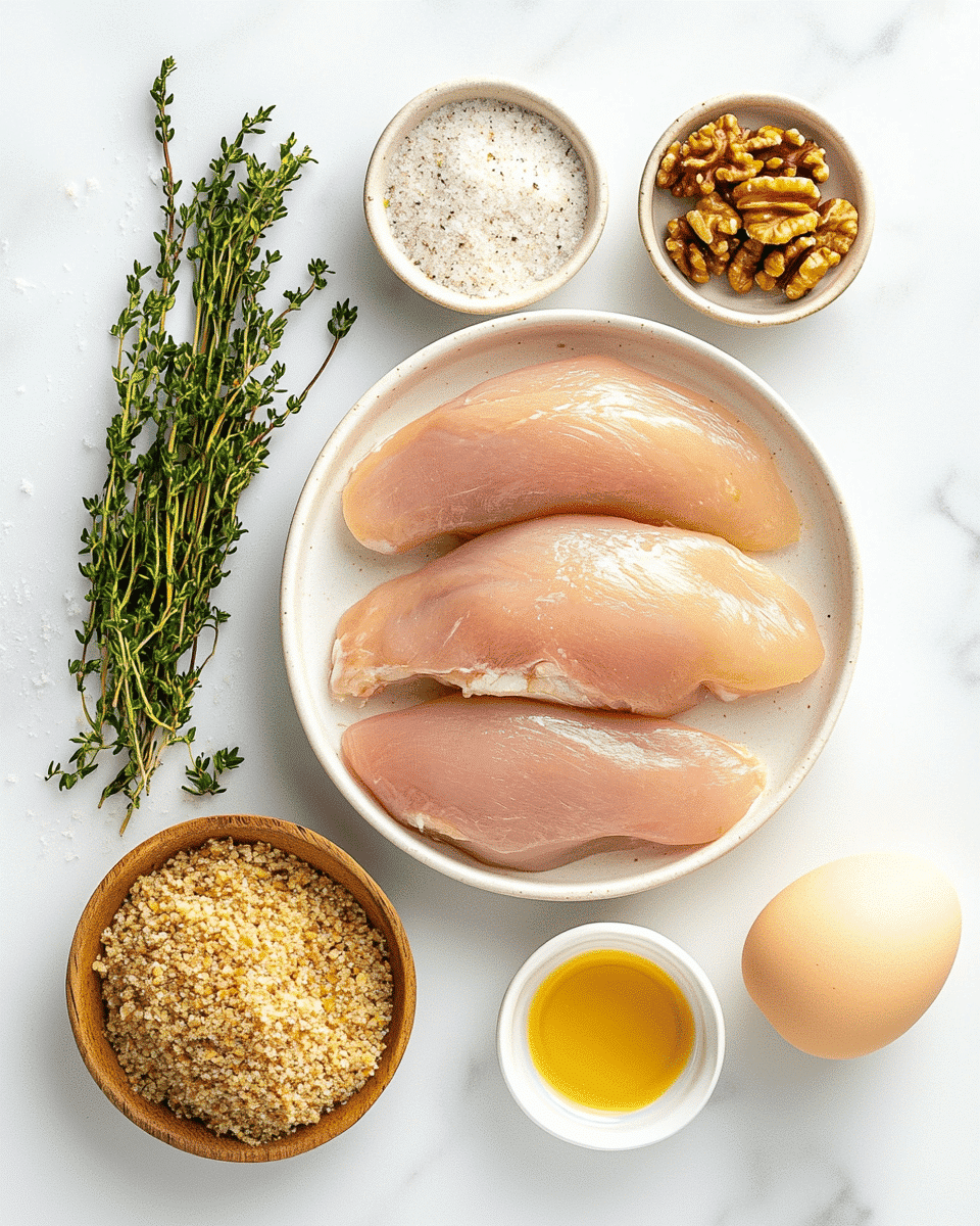 Walnut-Crusted Chicken ingredients