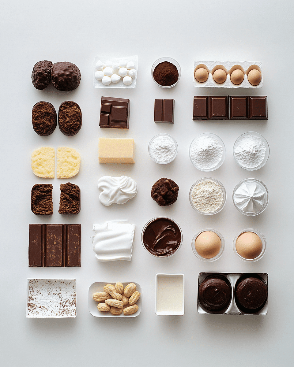 Chocolate cake roll ingredients