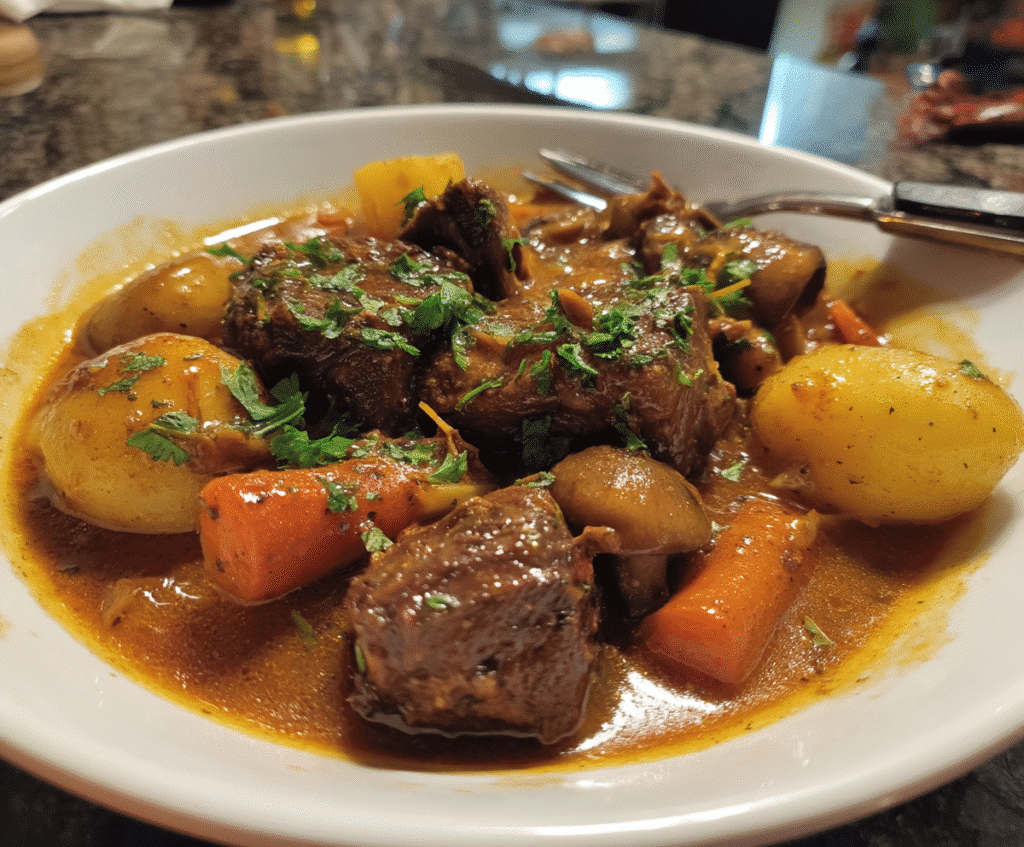 Steps beef stew