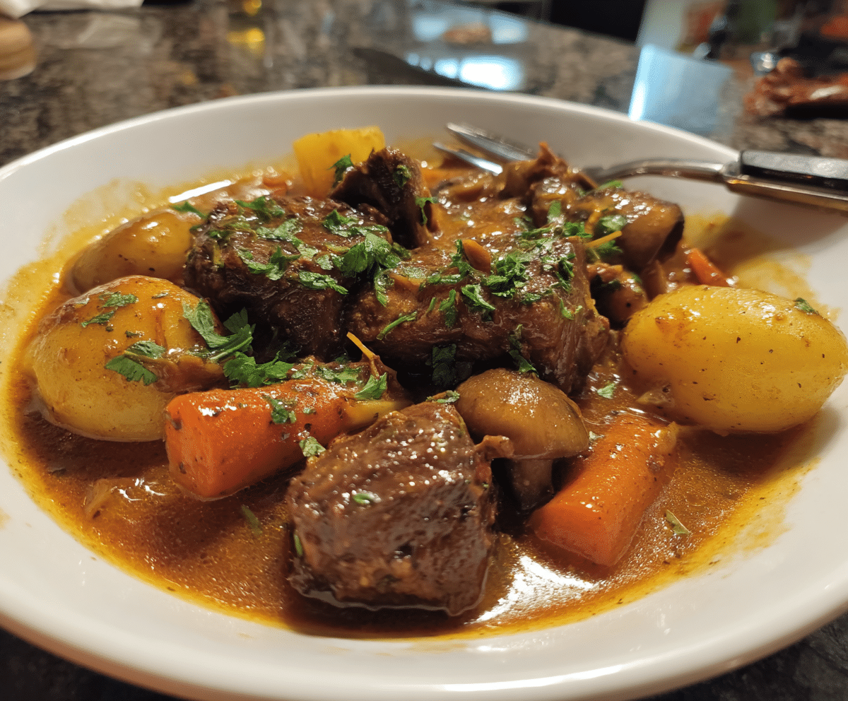 Steps beef stew