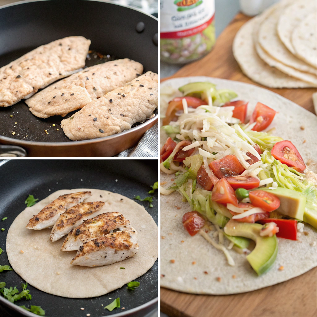 Spicy Honey Lime Chicken Wraps How to Make