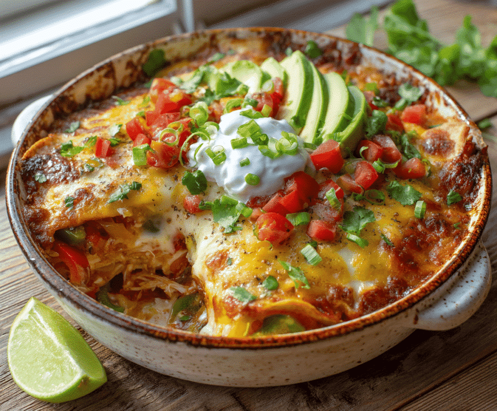 chicken fajita casserole