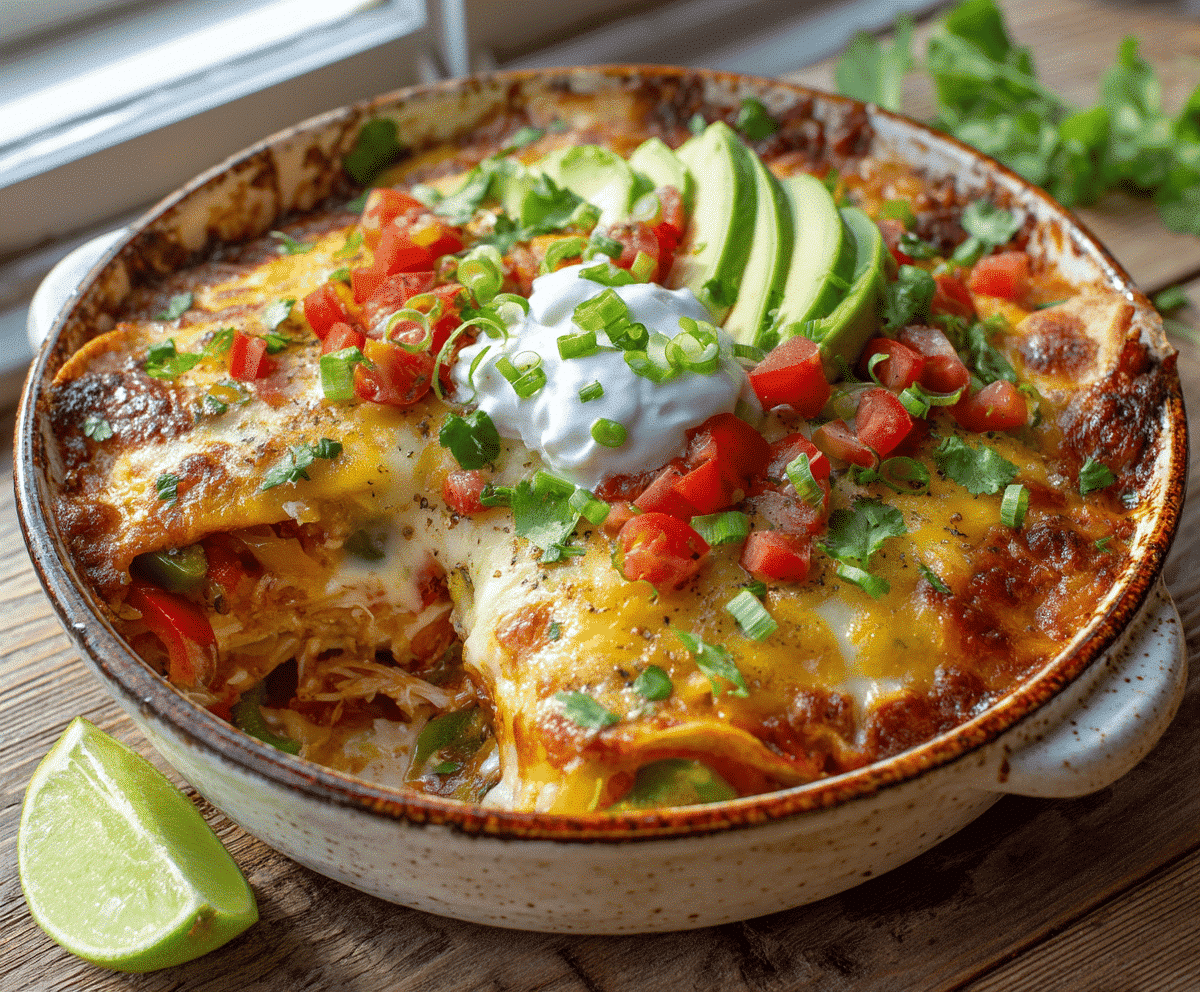 chicken fajita casserole