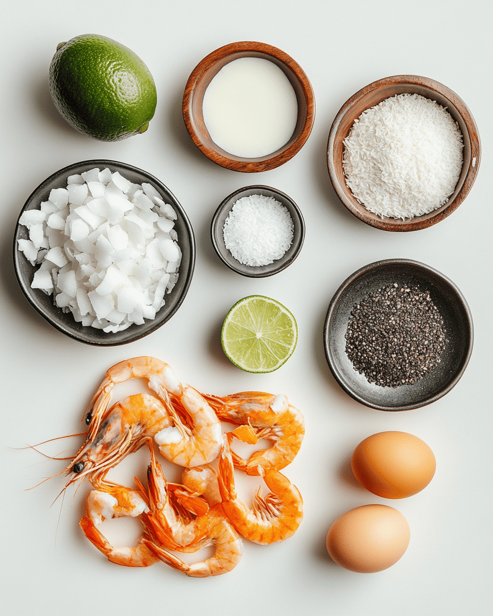 Coconut Shrimp ingredients