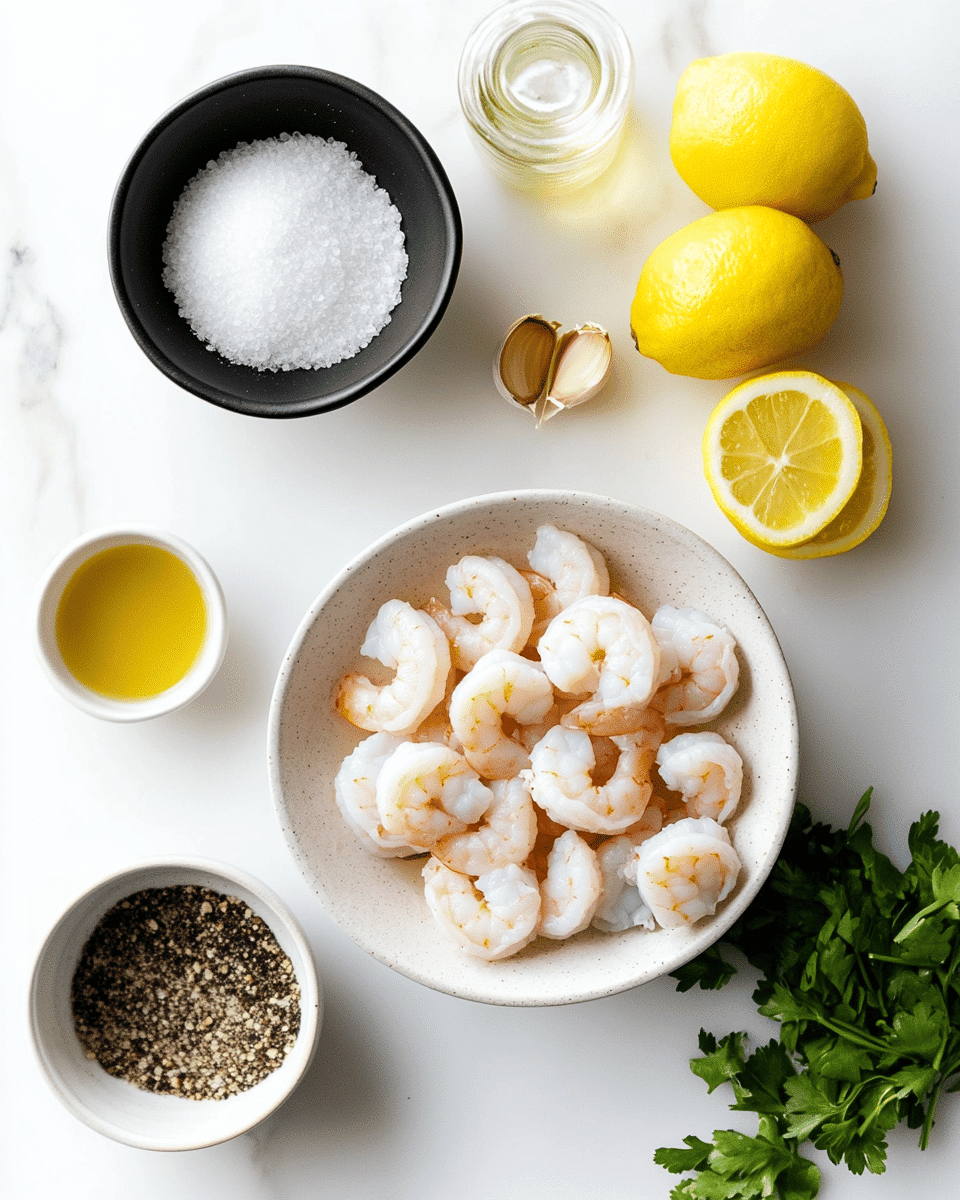 Grilled shrimp ingredients