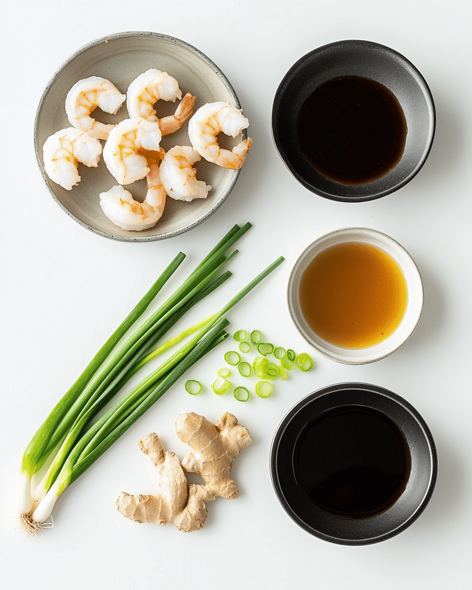 Honey Garlic Shrimp ingredients