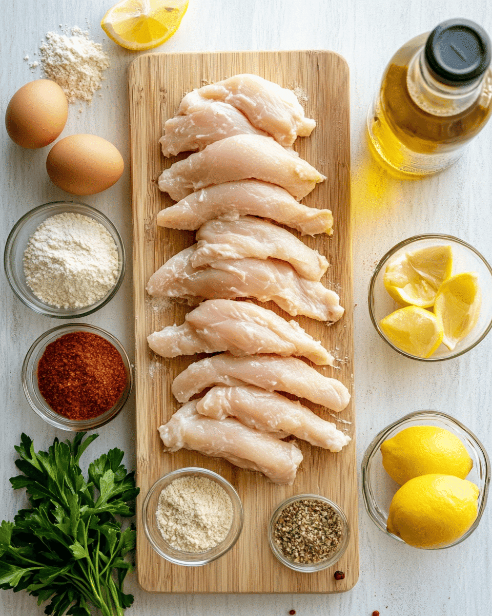 Chicken tender recipe ingredients