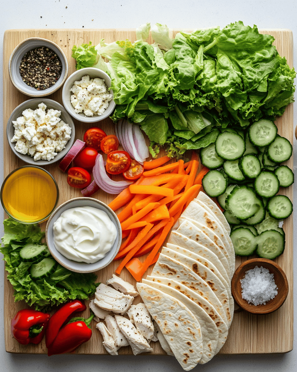 Chicken wrap recipe ingredients