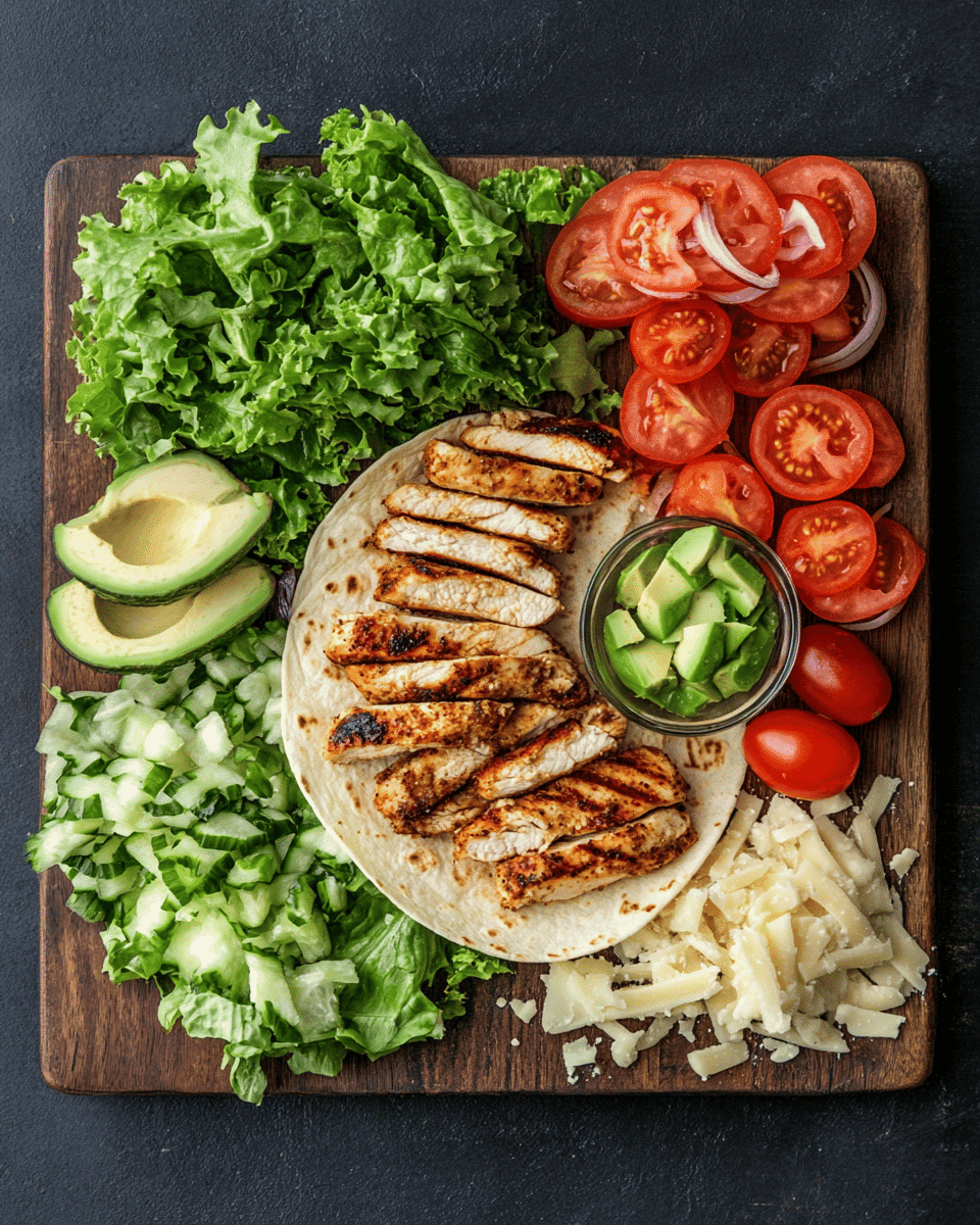 Chicken wrap recipe ingredients