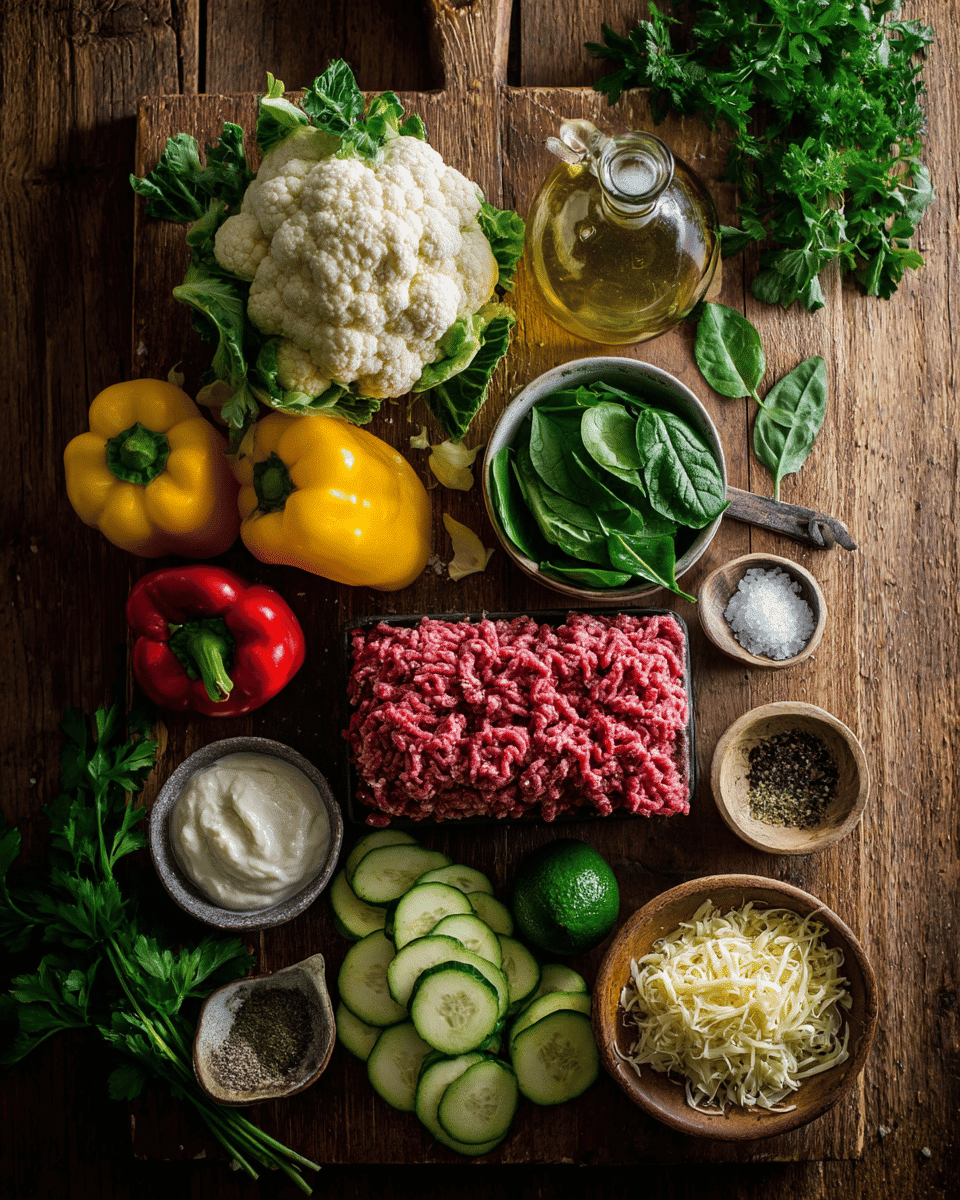 Keto ground beef recipes ingredients