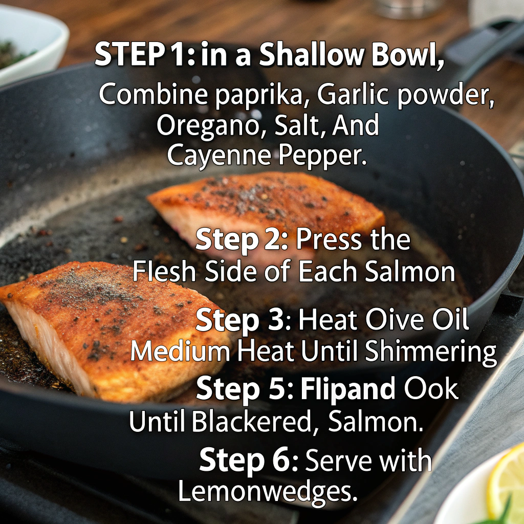 Blackened pan-seared salmon How to Make