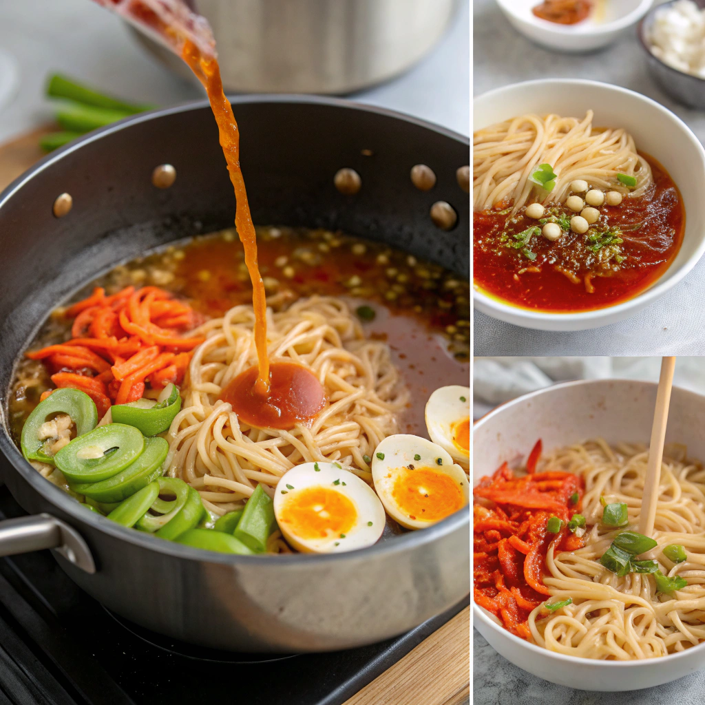 Chili Garlic Ramen Noodle Soup How to Make
