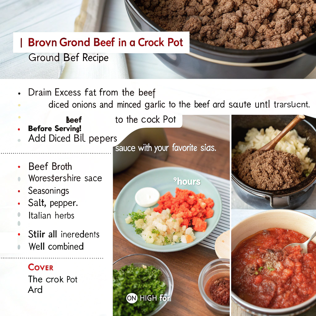 How to make crock pot ground beef recipes