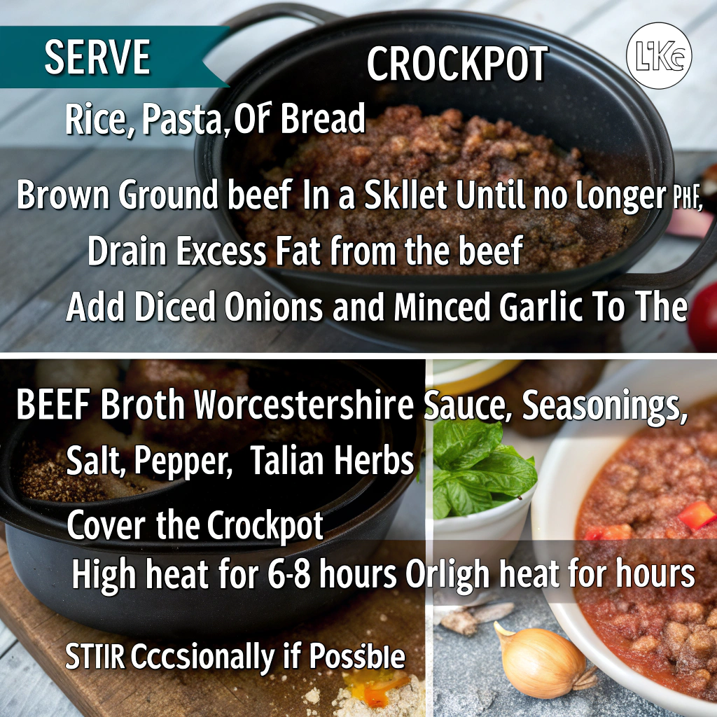 Crockpot recipe using ground beef How to Make