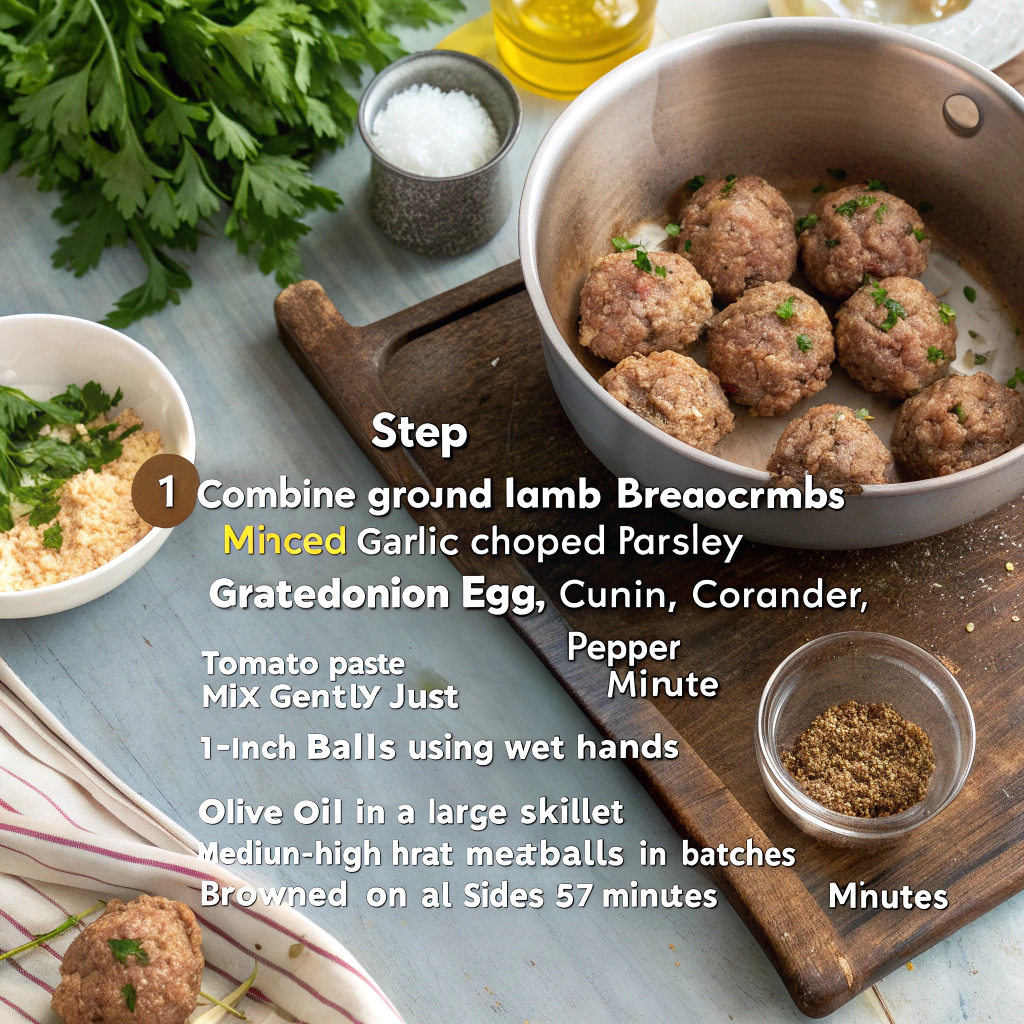 Lamb meatballs How to Make