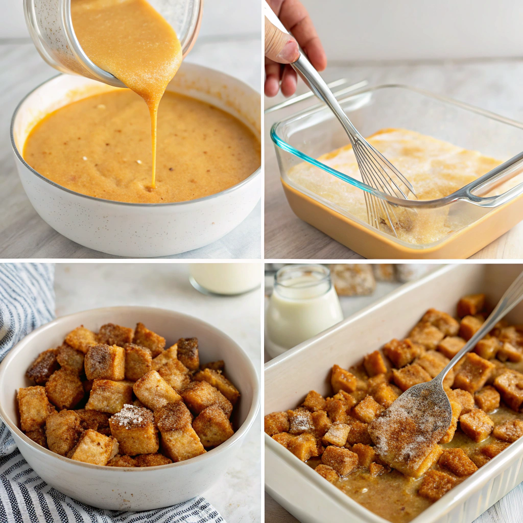 Pumpkin Caramel Bread Pudding How to Make