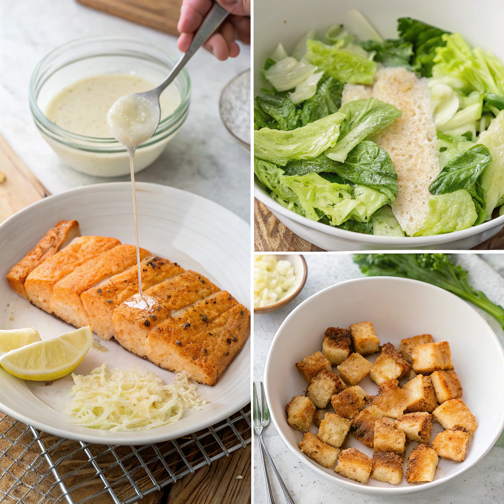 Salmon Caesar Salad How to Make
