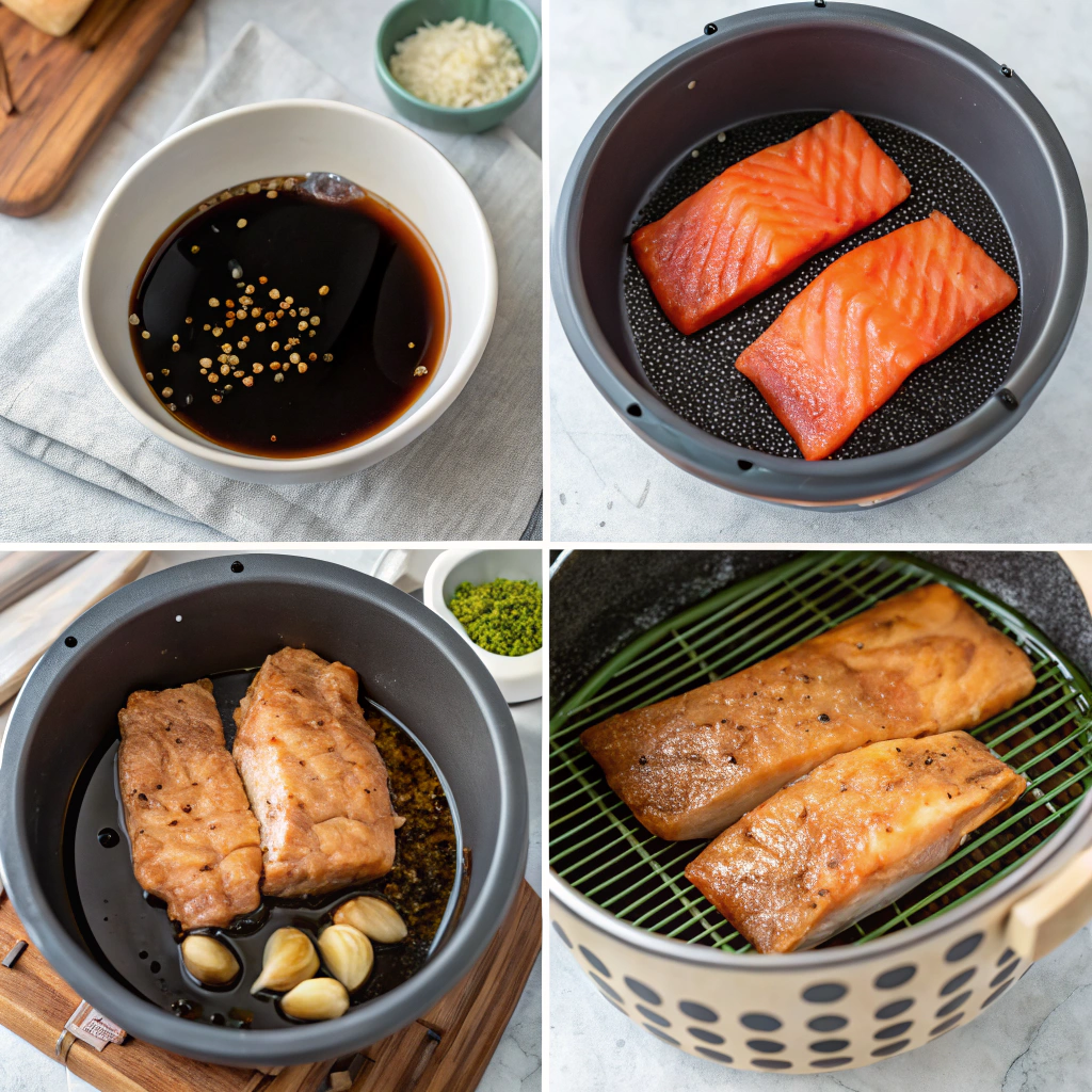 Teriyaki Air Fryer Salmon How to Make