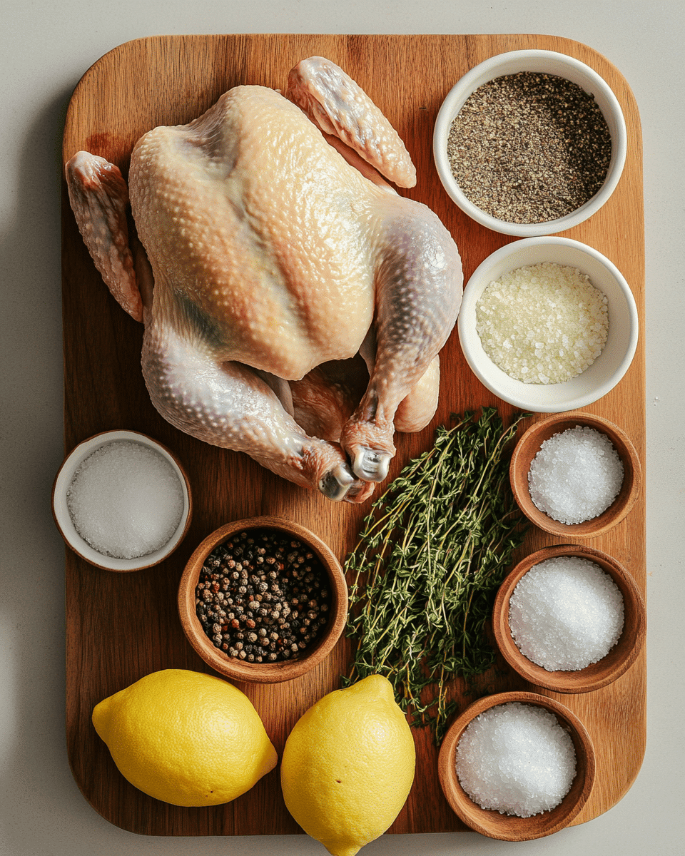 Smoked whole chicken ingredients