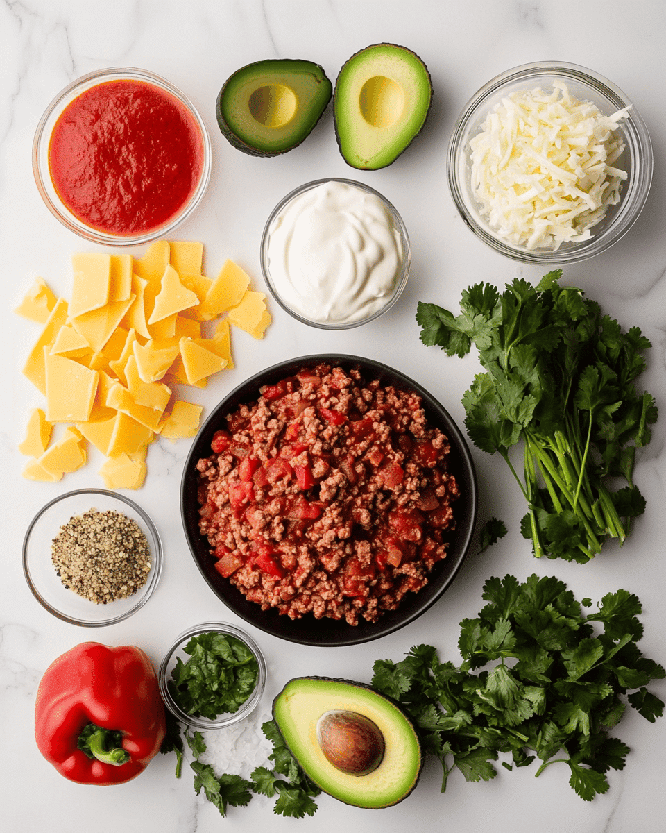 Keto ground beef recipes ingredients