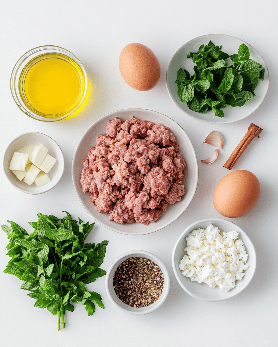 Lamb meatballs ingredients