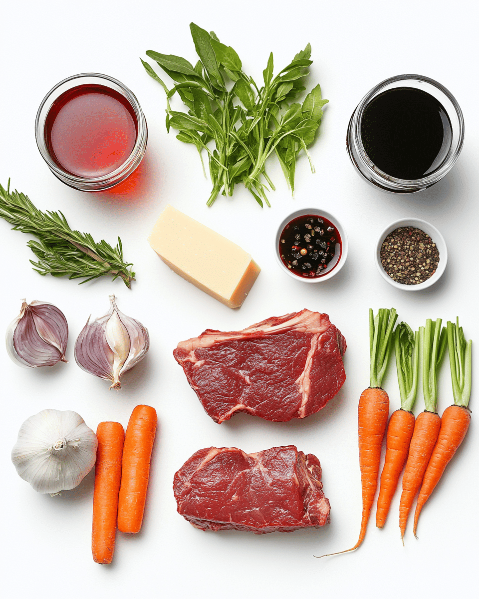 Lamb Ragu ingredients