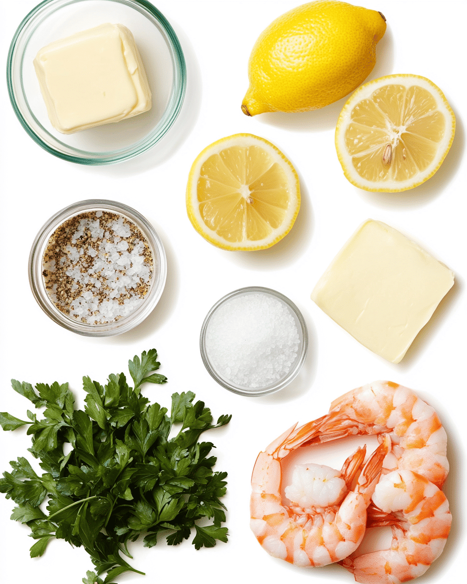 Lemon Garlic Shrimp ingredients