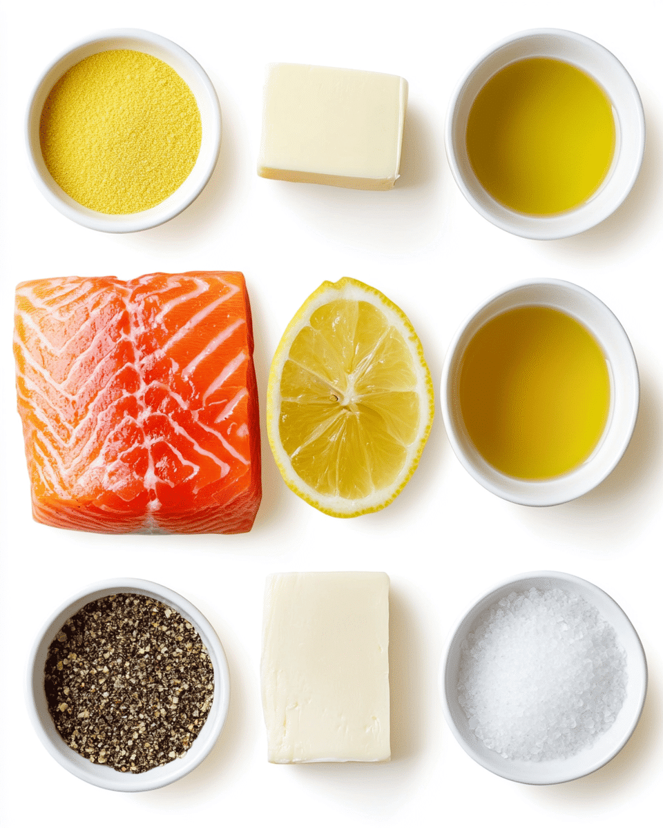 Lemon Pepper Pan-Seared Salmon ingredients