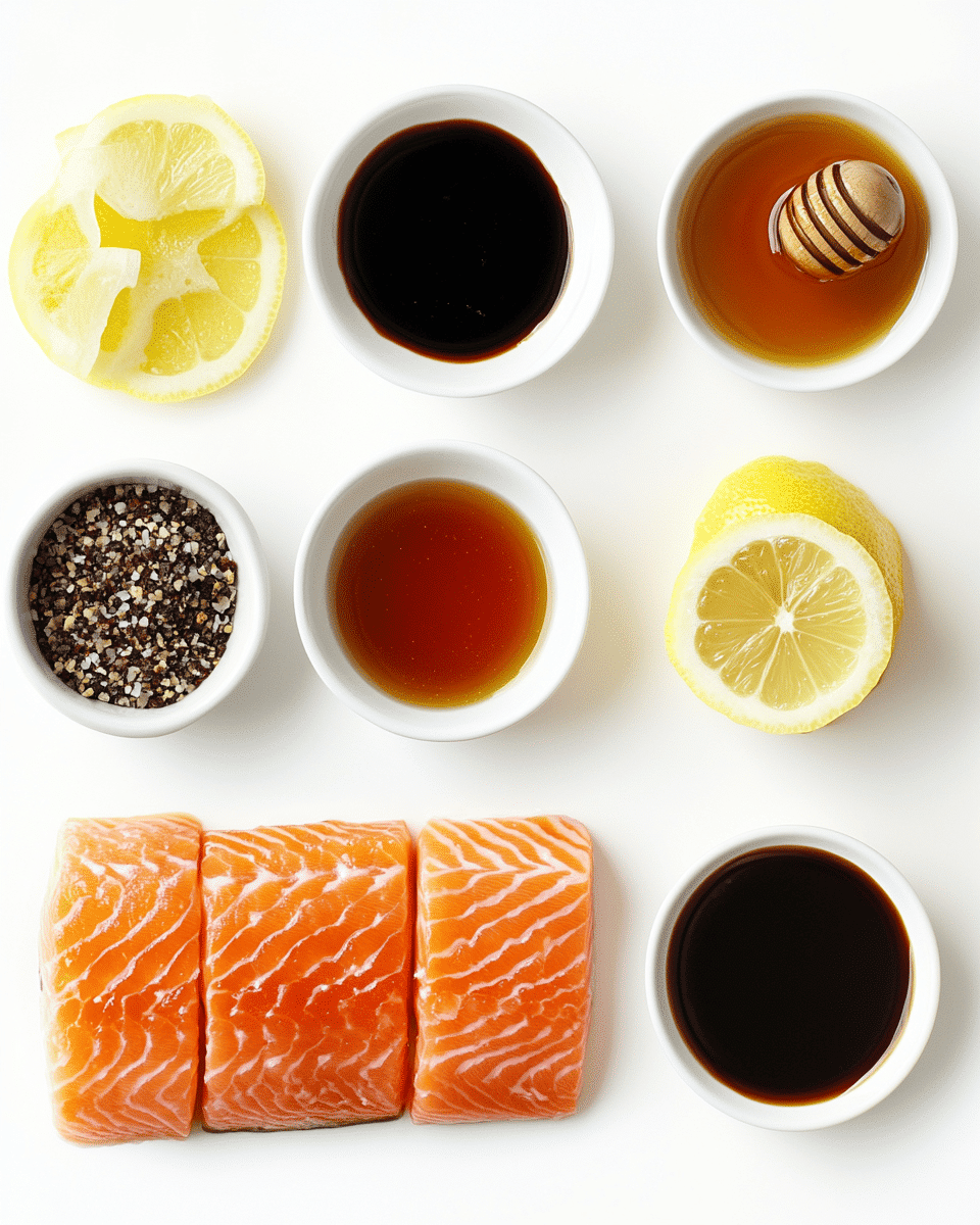 Marinated Grilled Salmon ingredients