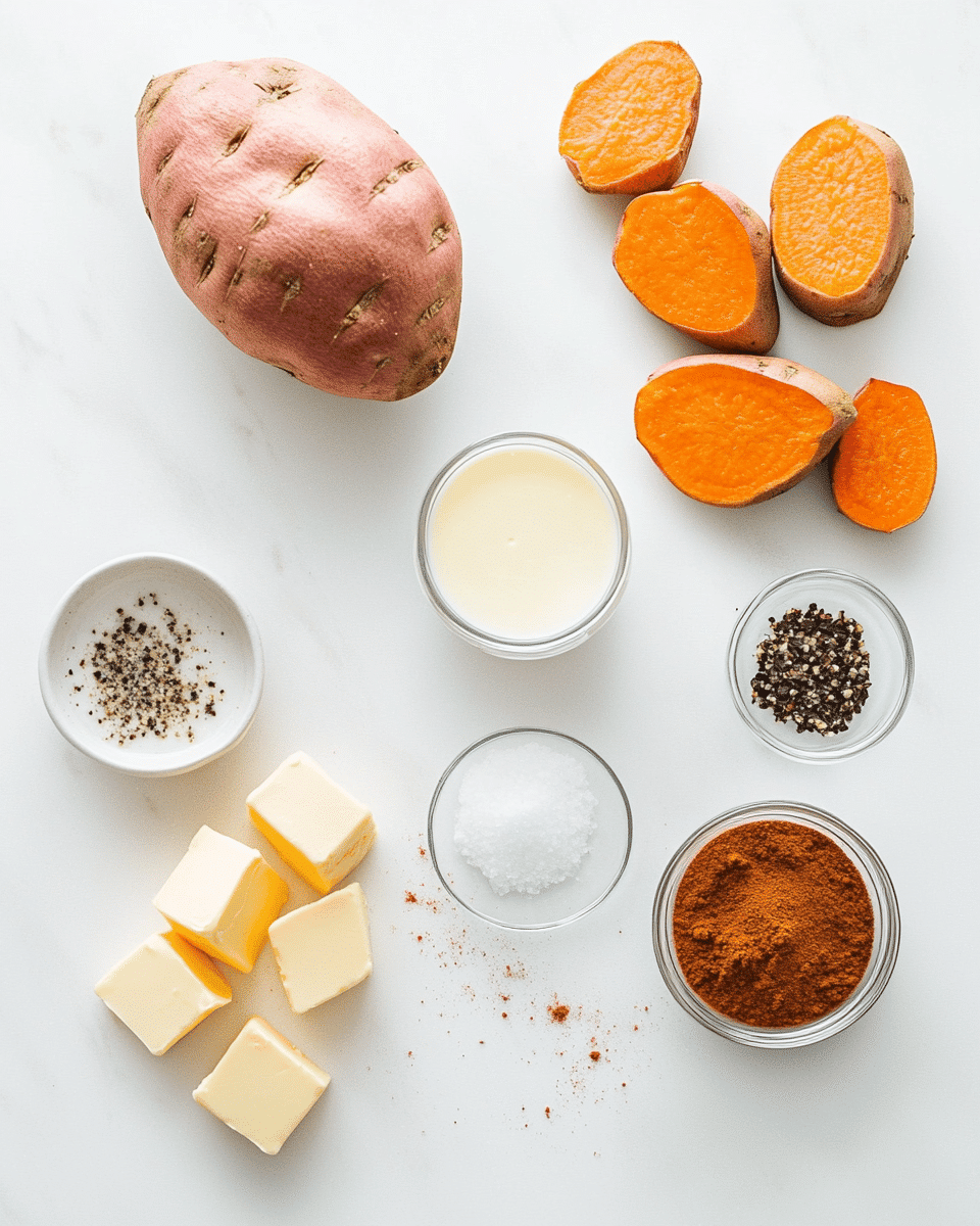 Mashed Sweet Potatoes ingredients