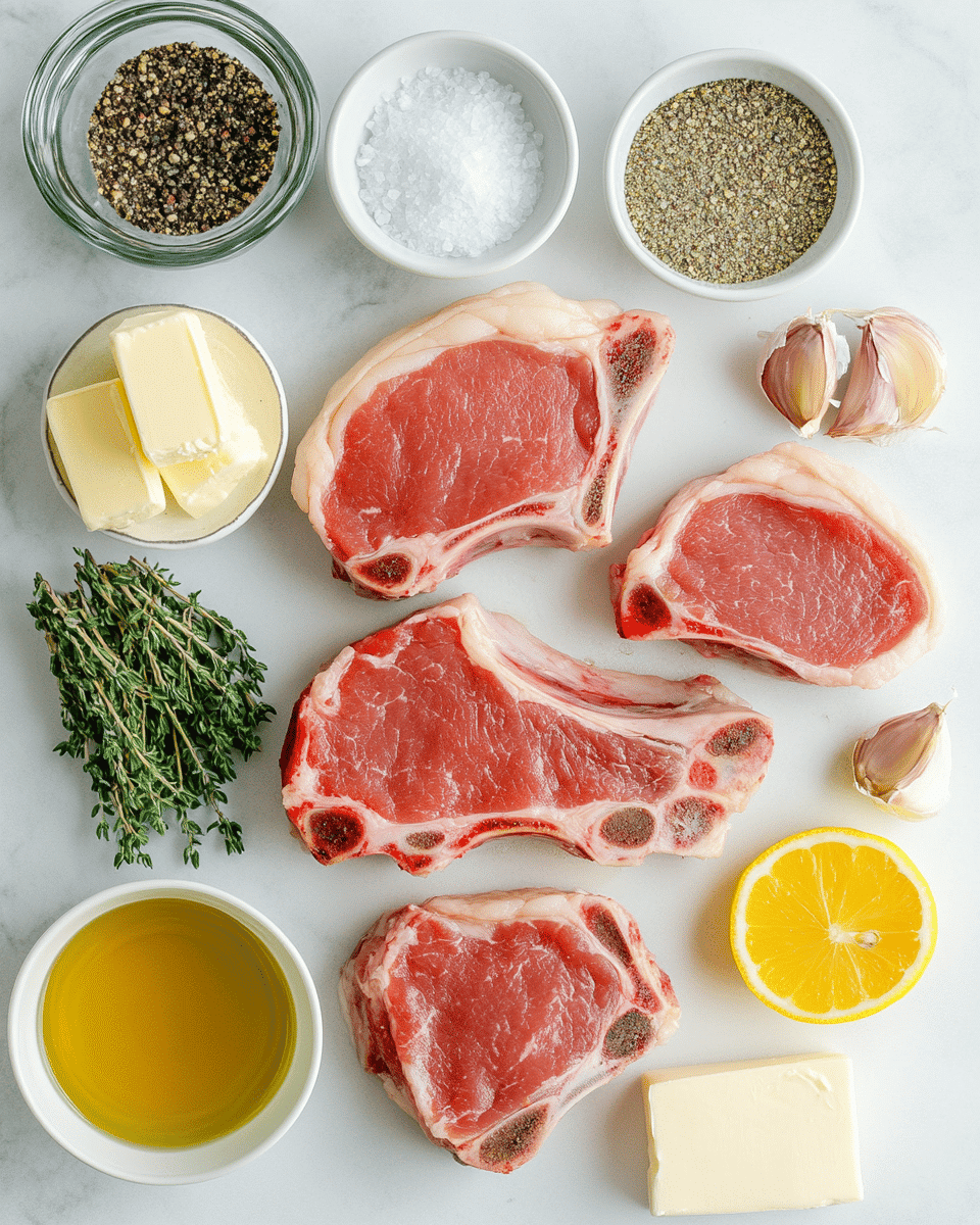 Pork chops ingredients