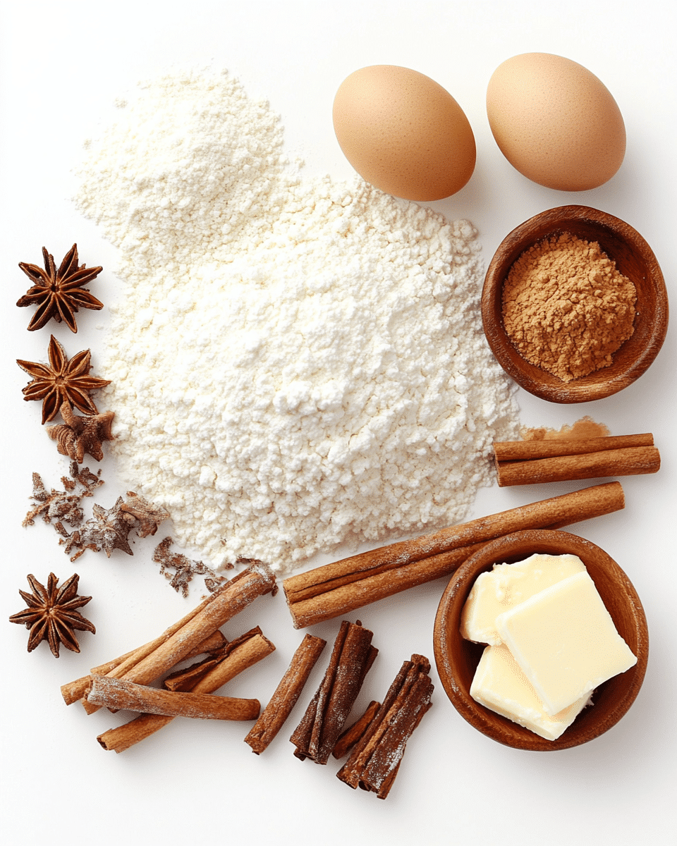 Pumpkin cake ingredients