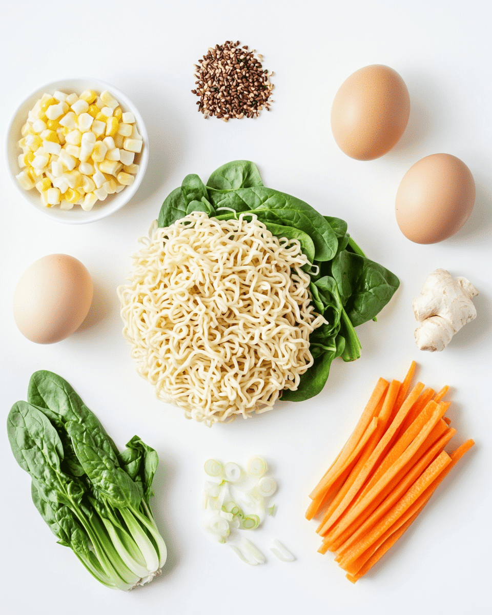 Ramen Noodle Soup ingredients