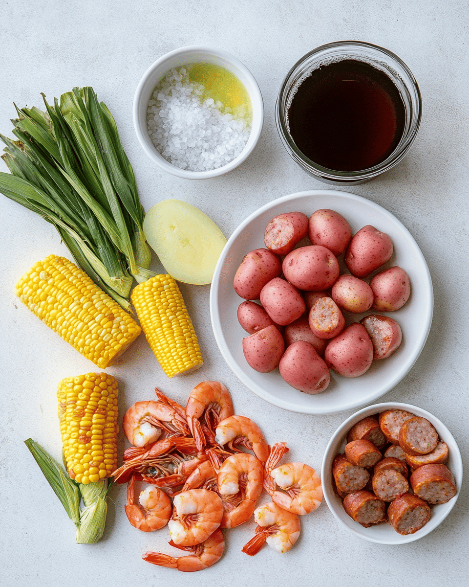 Shrimp boil ingredients