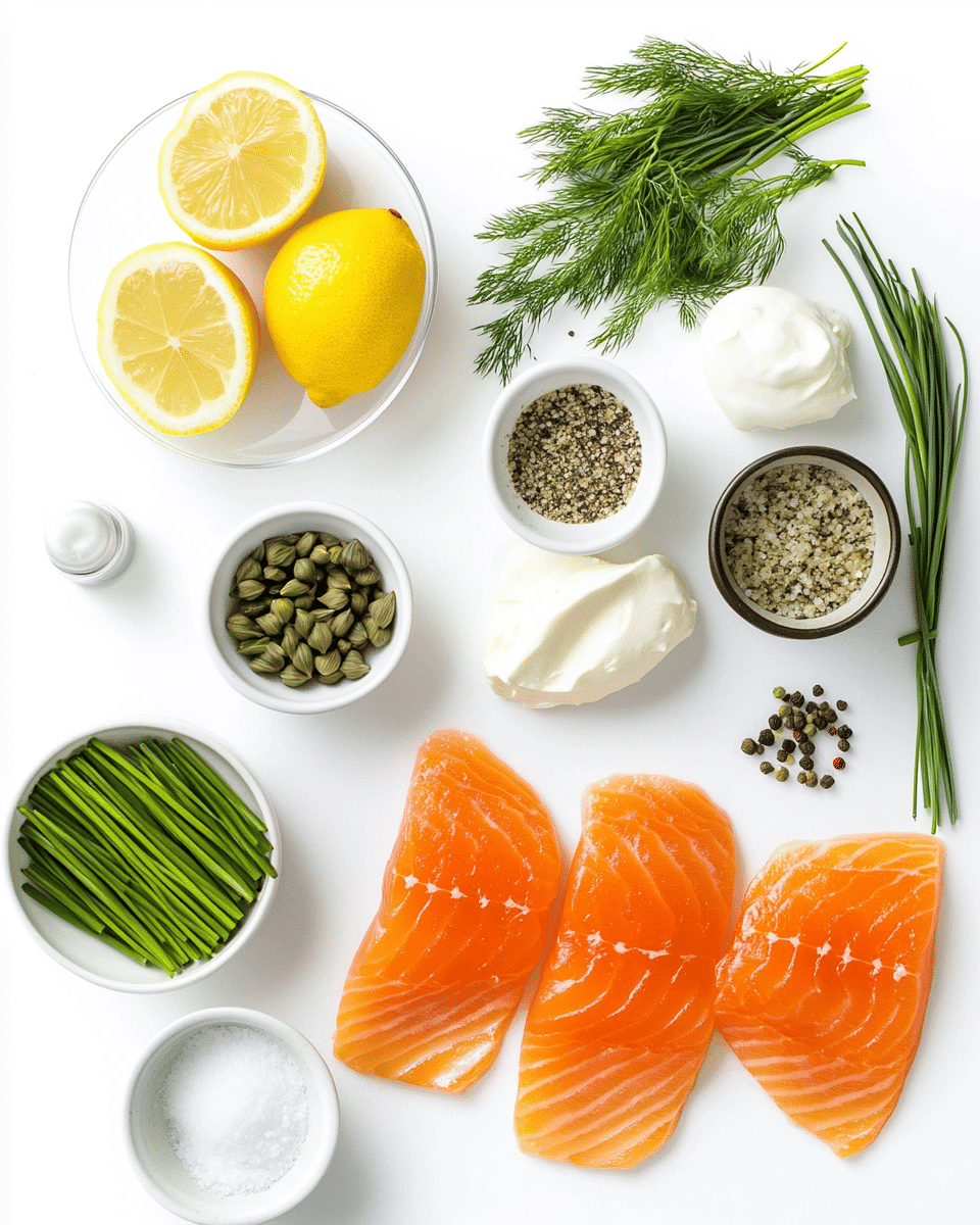 Smoked Salmon Spread ingredients