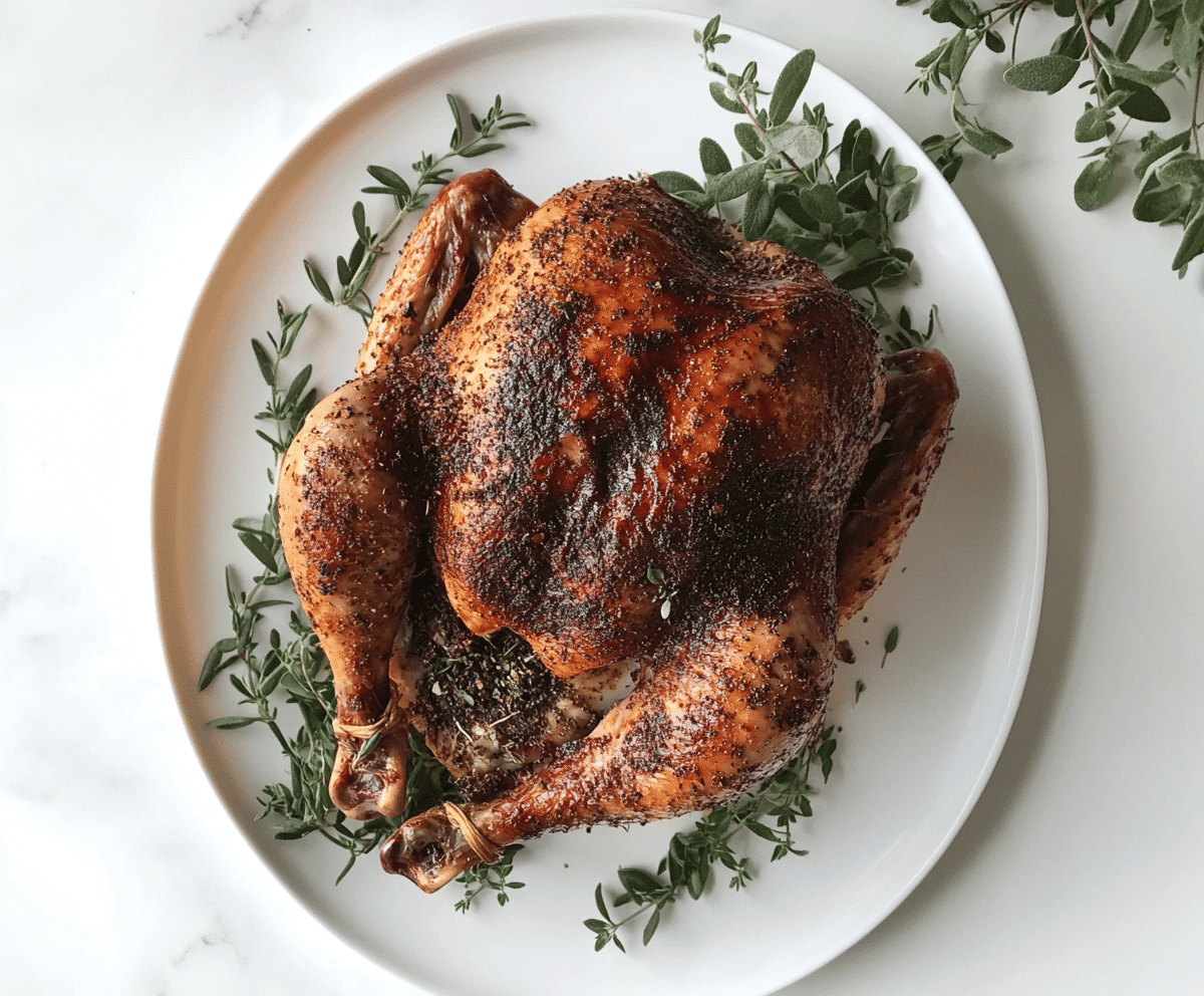 smoked whole chicken