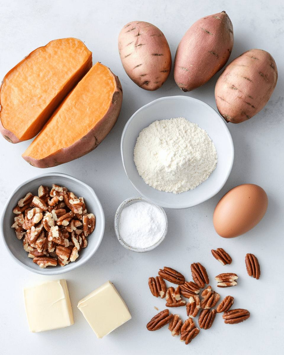 Sweet Potato Casserole ingredients