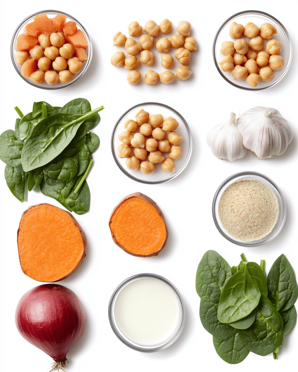 Sweet Potato Curry ingredients