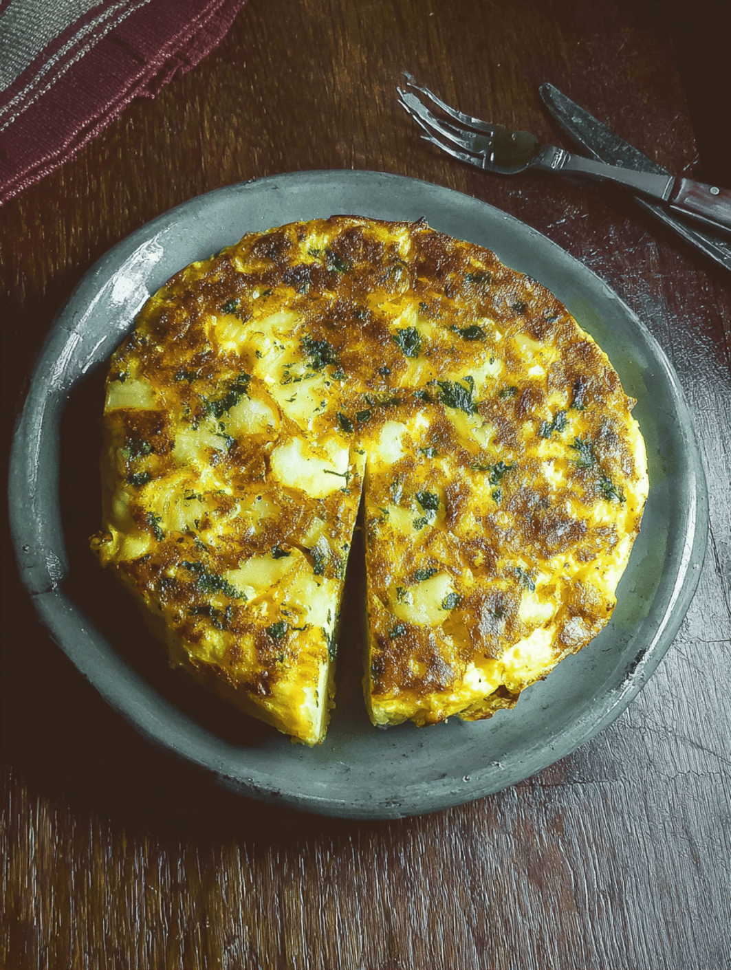 Spanish Potato Omelet (Tortilla Española)