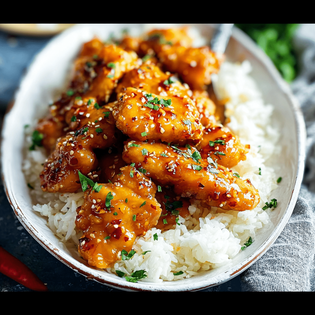 honey garlic chicken