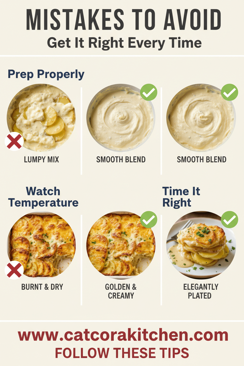 Boursin scalloped potatoes common mistakes