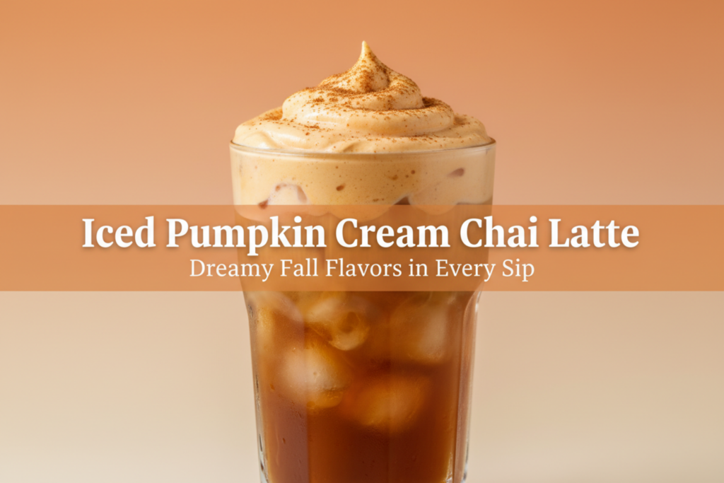 Iced Pumpkin Cream Chai Latte