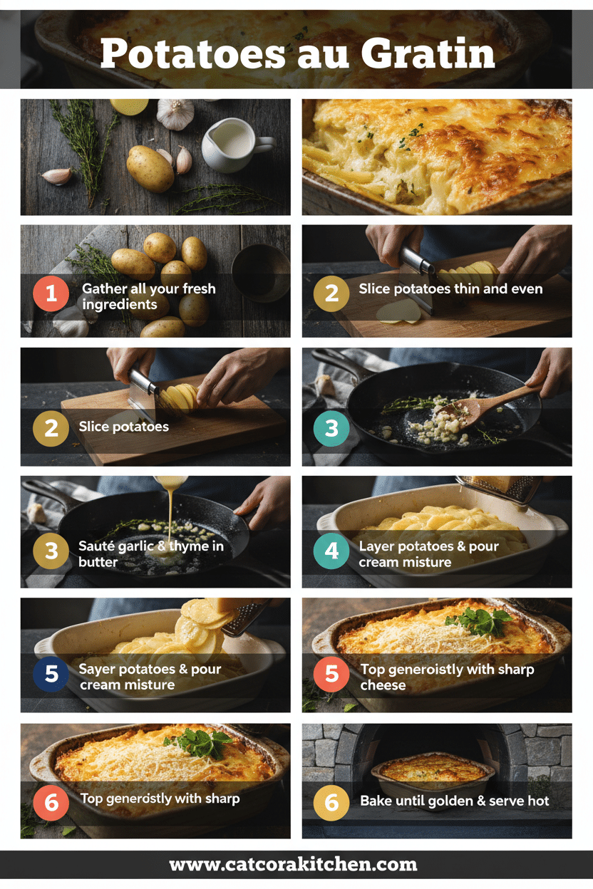 Potatoes au gratin how to make
