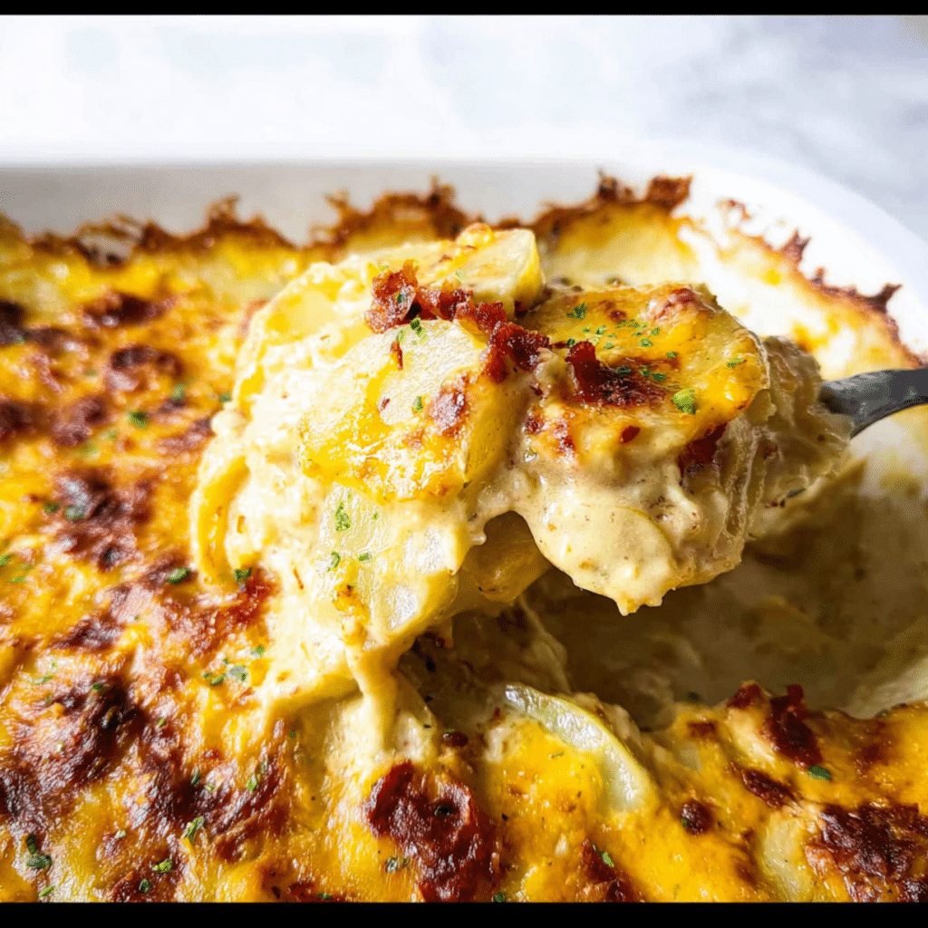 Boursin scalloped potatoes