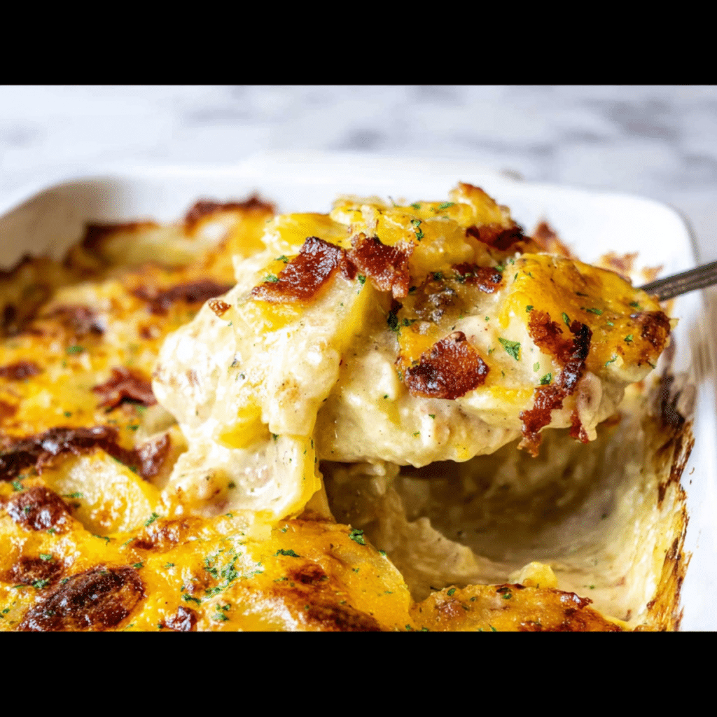 Boursin scalloped potatoes